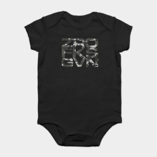 Zero Fucks Given - Urban Camo Print Baby Bodysuit